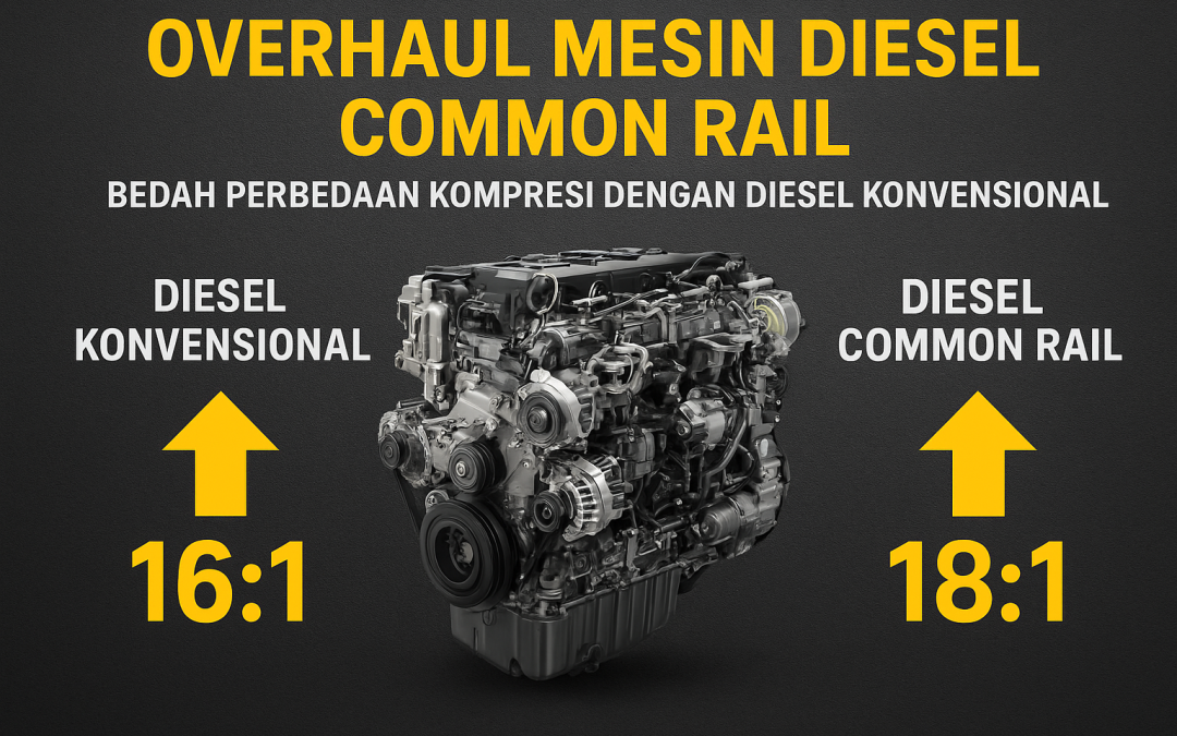 Overhaul Mesin Diesel Common Rail: Bedah Perbedaan Kompresi dengan Diesel Konvensional
